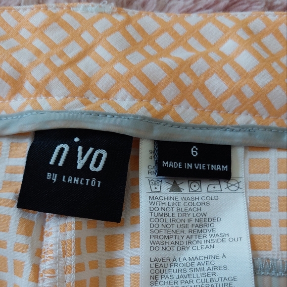 Nivo Sport Orang Golf Bermuda Shorts Size 6 - Picture 6 of 9